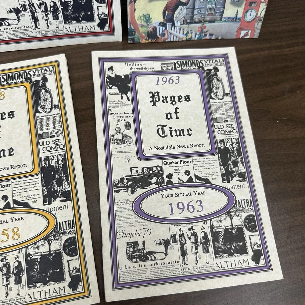 7 Year Pages Of Time Nostalgia News Report Booklet 1903,‎ 07, 32, 33, 55, 58, 63